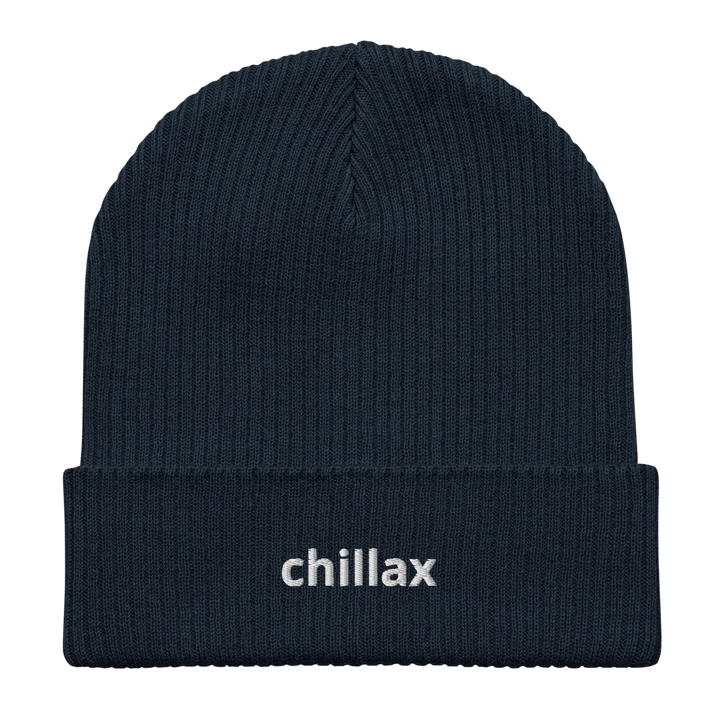 chillax organic ribbed beanie