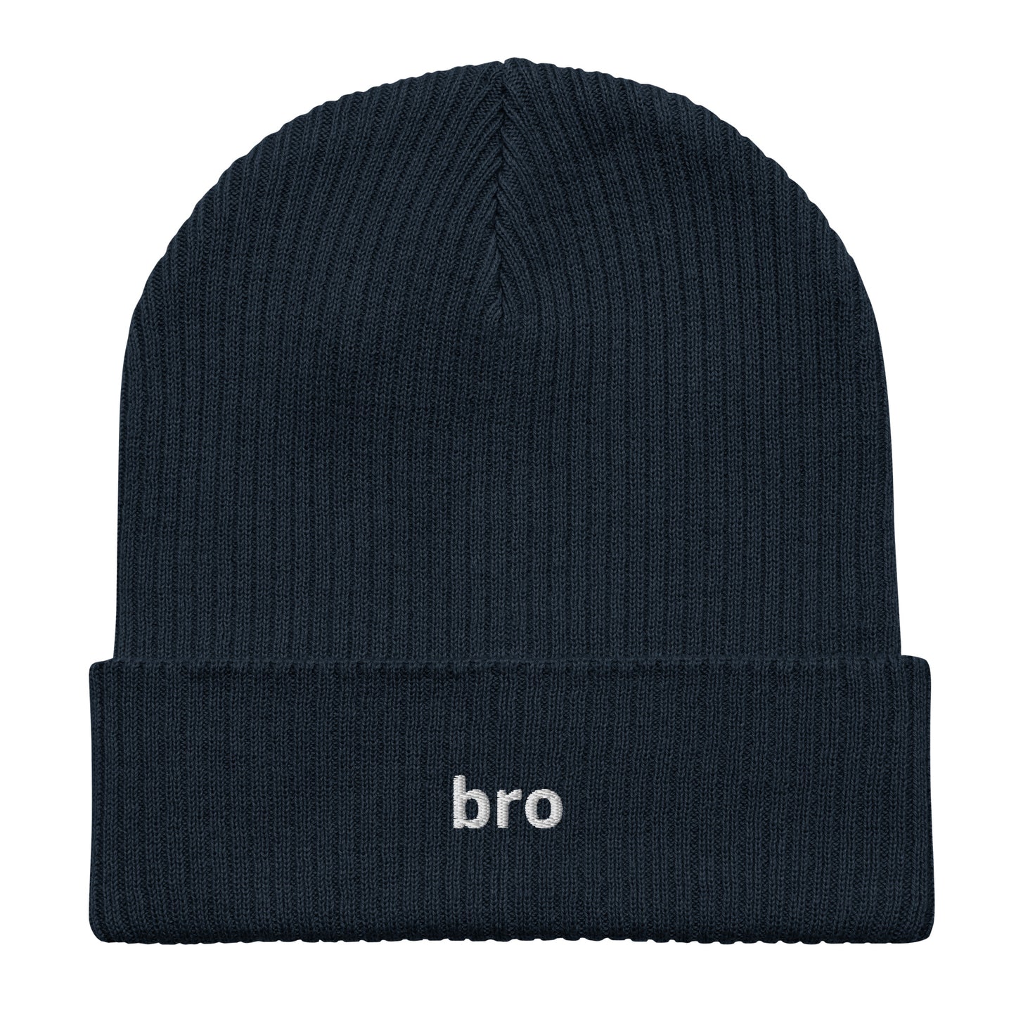 bro organic ribbed beanie