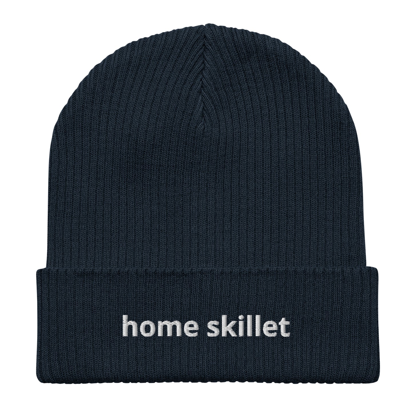 home skillet organic ribbed beanie