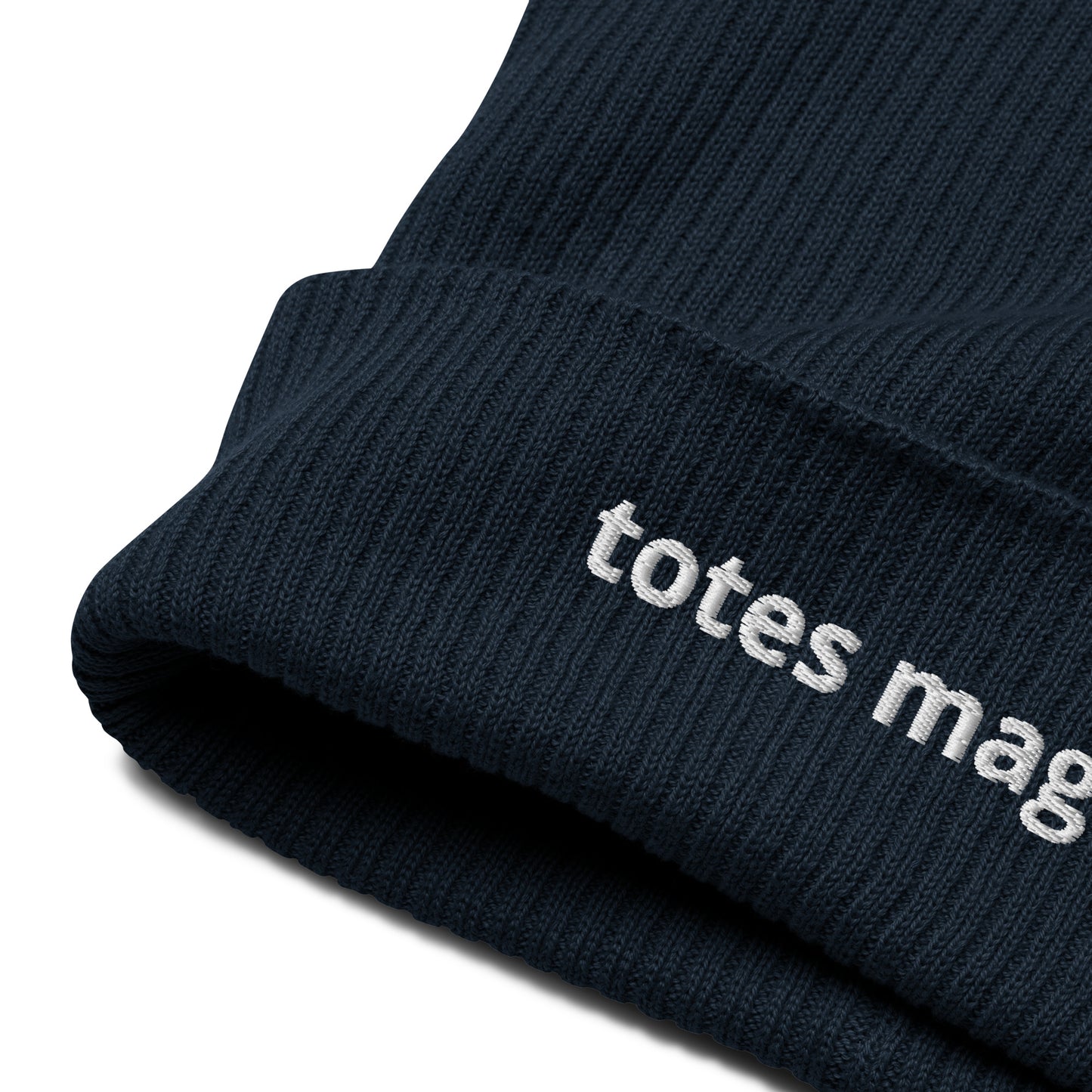 totes magotes organic ribbed beanie