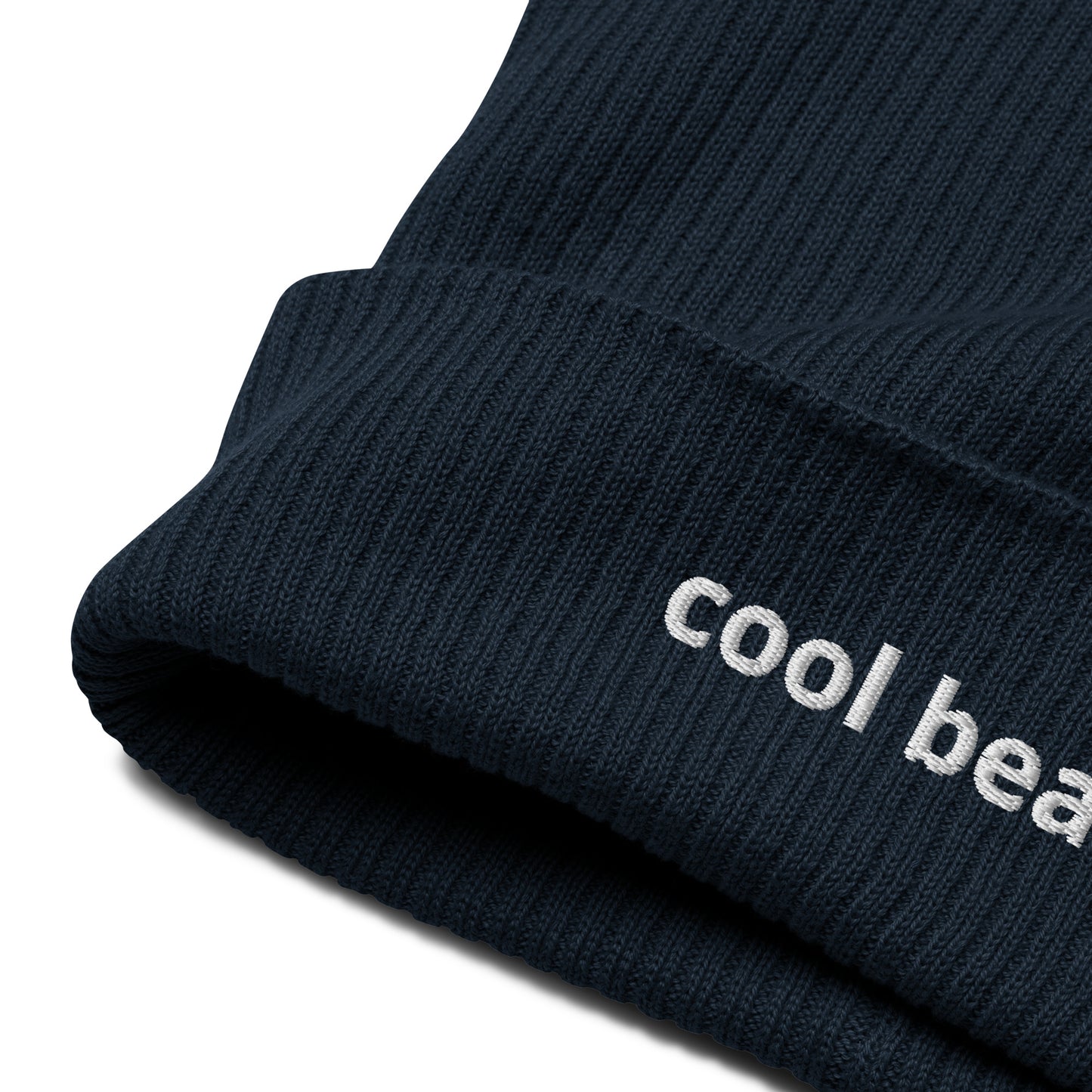 cool beans organic ribbed beanie